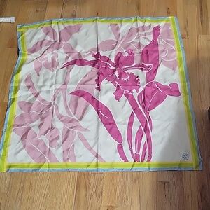 Silk tory burch scarf